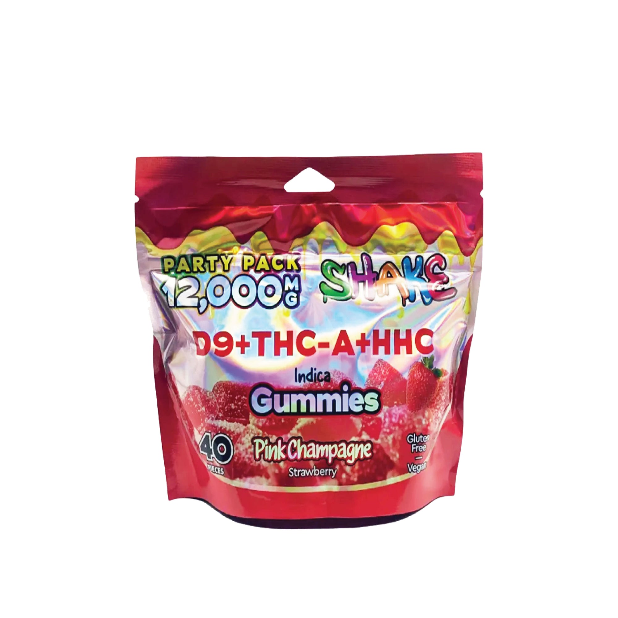 SHAKE D9+THC-A+HHC PARTY PACK 12000MG | 300MG GUMMY | 40 CT