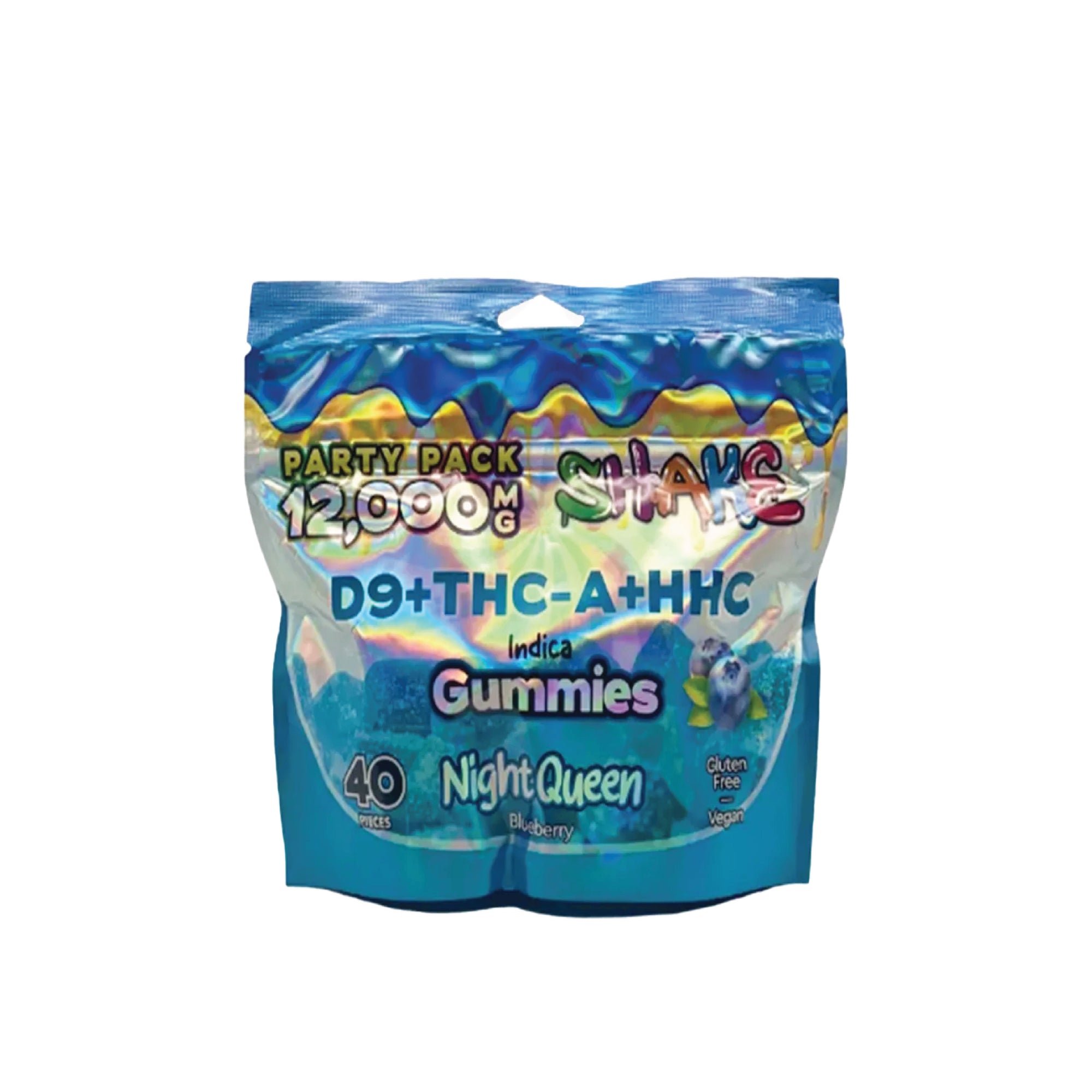 SHAKE D9+THC-A+HHC PARTY PACK 12000MG | 300MG GUMMY | 40 CT